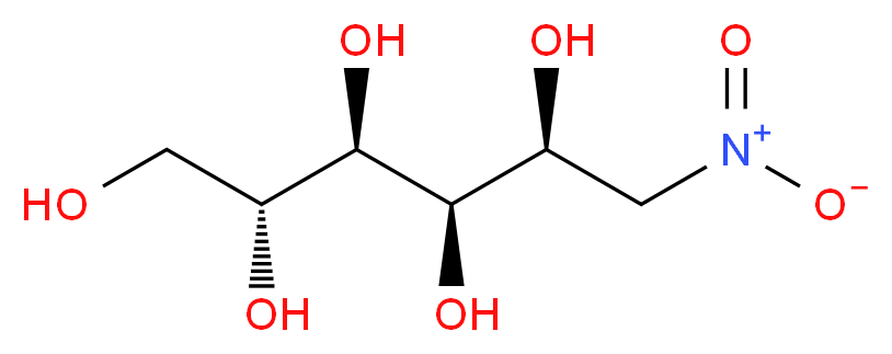 (2R,3R,4R,5S)-6-nitrohexane-1,2,3,4,5-pentol_分子结构_CAS_14199-88-3