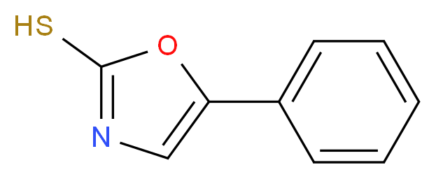 5-PHENYLOXAZOLE-2-THIOL_分子结构_CAS_16172-23-9)