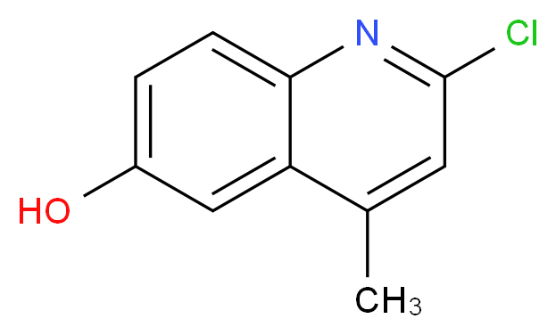 2-Chloro-4-methyl-quinolin-6-ol_分子结构_CAS_41957-91-9)