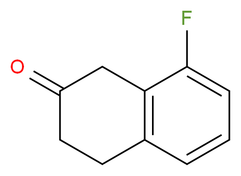 8-fluoro-1,2,3,4-tetrahydronaphthalen-2-one_分子结构_CAS_127169-82-8