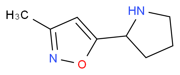 3-Methyl-5-pyrrolidin-2-ylisoxazole_分子结构_CAS_)