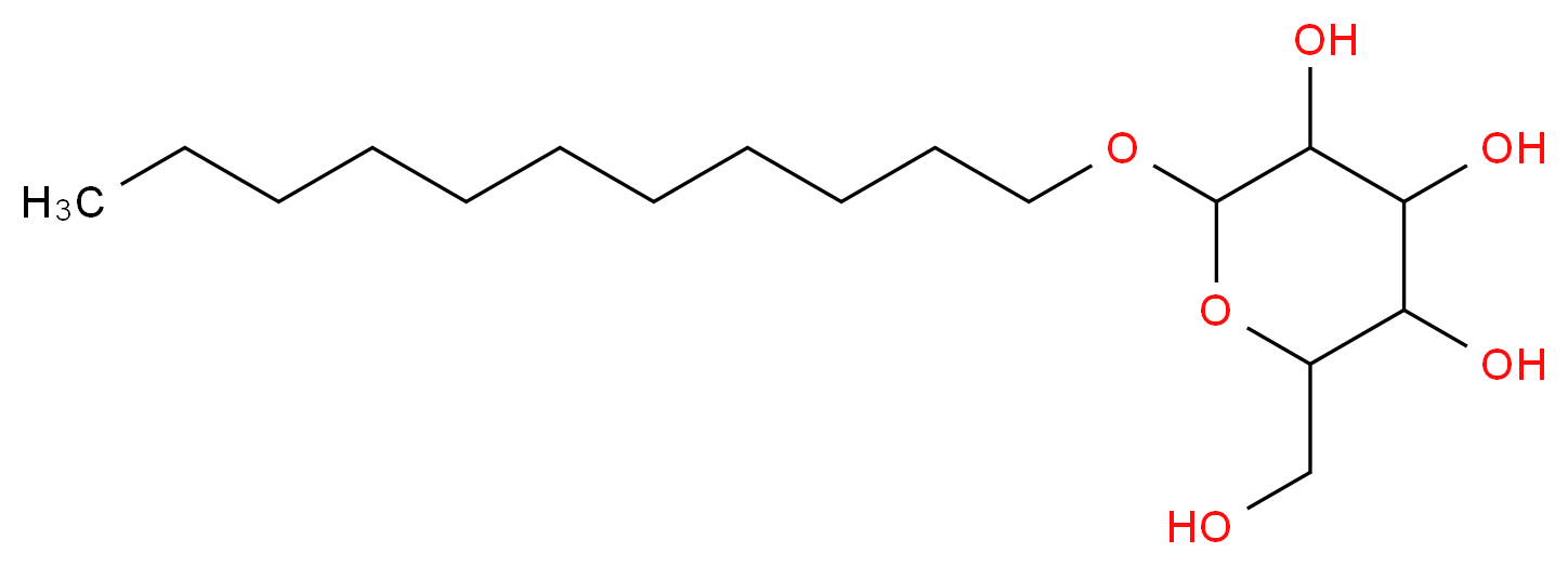 2-(hydroxymethyl)-6-(undecyloxy)oxane-3,4,5-triol_分子结构_CAS_70005-86-6