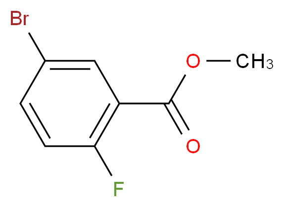 methyl 5-bromo-2-fluorobenzoate_分子结构_CAS_)