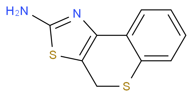 4H-thiochromeno[4,3-d][1,3]thiazol-2-amine_分子结构_CAS_31879-58-0