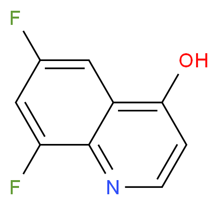 6,8-difluoroquinolin-4-ol_分子结构_CAS_243448-16-0