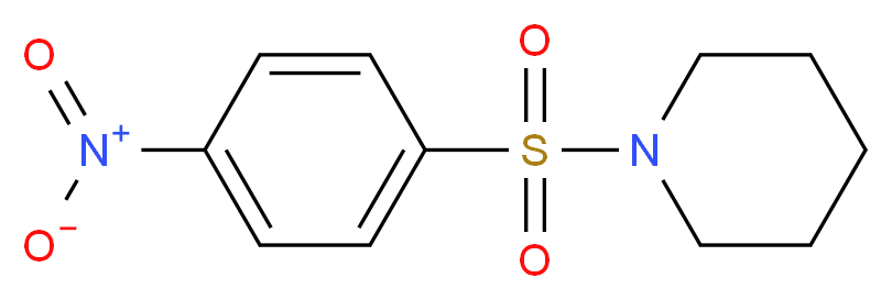 1-(4-Nitrophenylsulfonyl)piperidine_分子结构_CAS_64268-93-5)