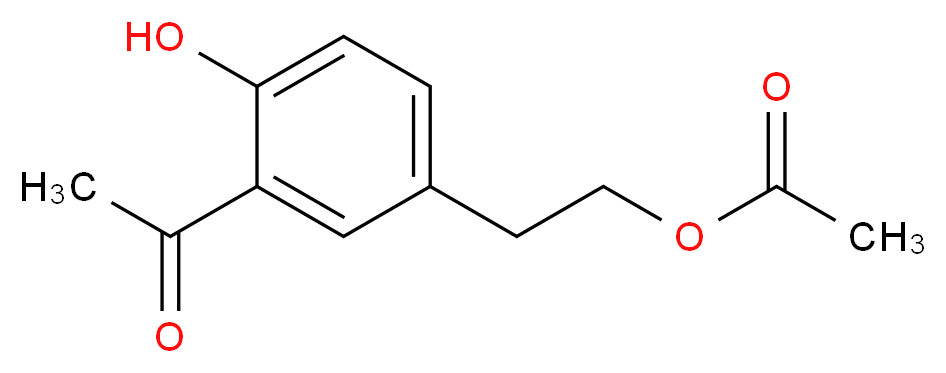 5-Acetyloxyethyl-2-hydroxypheny Ethanone_分子结构_CAS_58282-50-1)