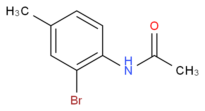 N-(2-bromo-4-methylphenyl)acetamide_分子结构_CAS_614-83-5