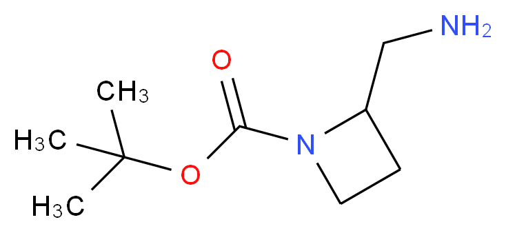 tert-Butyl 2-(aminomethyl)azetidine-1-carboxylate_分子结构_CAS_939760-37-9)