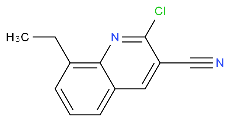 2-chloro-8-ethylquinoline-3-carbonitrile_分子结构_CAS_880105-72-6