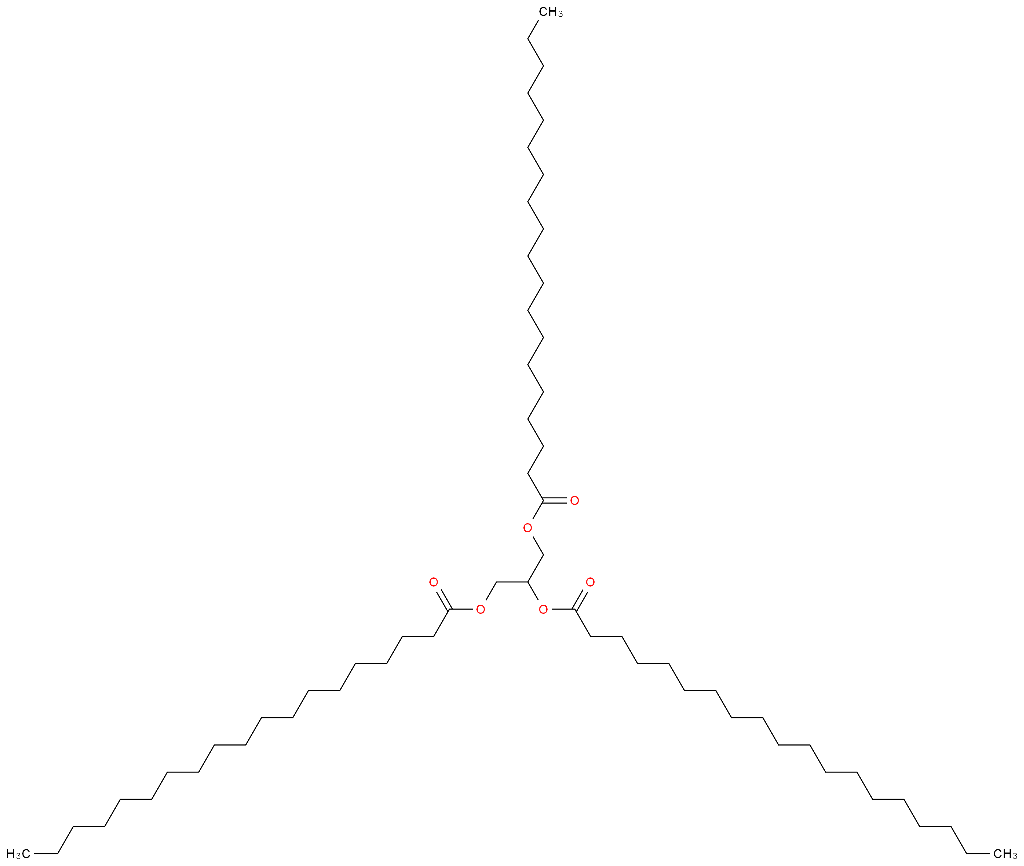 1,3-bis(nonadecanoyloxy)propan-2-yl nonadecanoate_分子结构_CAS_26536-13-0