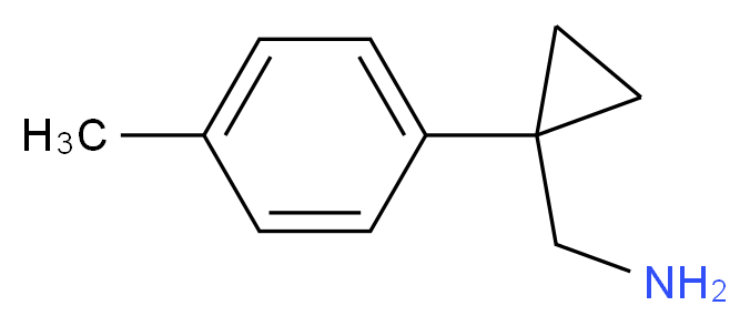 C-(1-p-Tolyl-cyclopropyl)-methylamine_分子结构_CAS_)