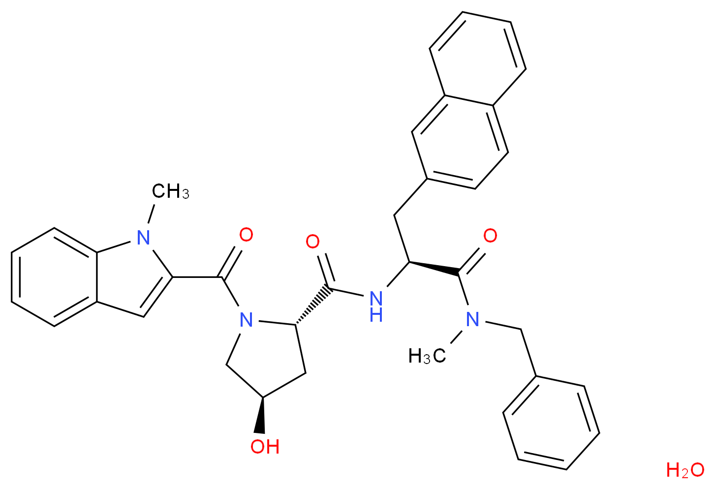 FK888 hydrate_分子结构_CAS_138449-07-7(anhydrous))