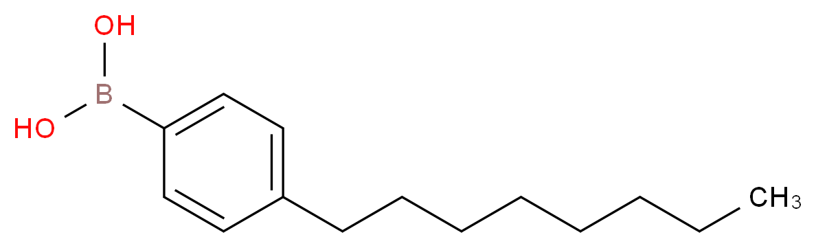 4-(n-Octyl)benzeneboronic acid_分子结构_CAS_133997-05-4)