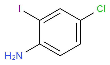 4-氯-2-碘苯胺_分子结构_CAS_63069-48-7)