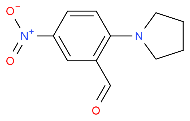 5-Nitro-2-(pyrrolidin-1-yl)benzaldehyde_分子结构_CAS_30742-59-7)