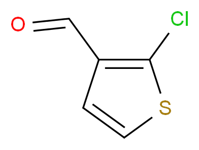 2-Chlorothiophene-3-carbaldehyde_分子结构_CAS_14345-98-3)