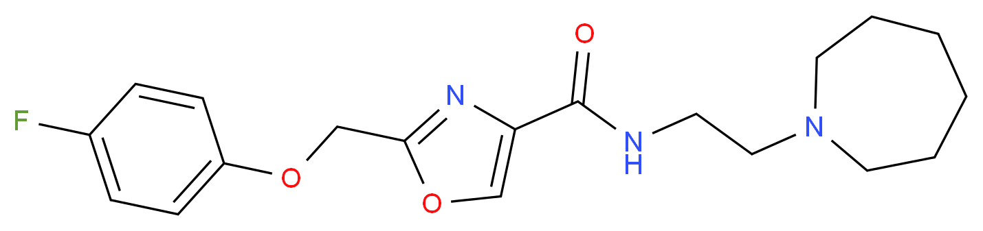 N-(2-azepan-1-ylethyl)-2-[(4-fluorophenoxy)methyl]-1,3-oxazole-4-carboxamide_分子结构_CAS_)