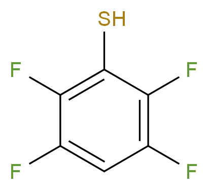 2,3,5,6-tetrafluorobenzene-1-thiol_分子结构_CAS_769-40-4