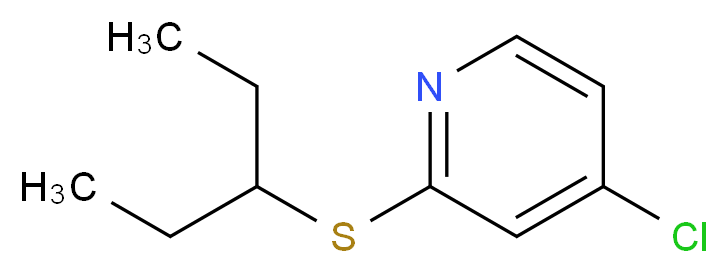 4-Chloro-2-(pentan-3-ylthio)pyridine_分子结构_CAS_1346707-33-2)