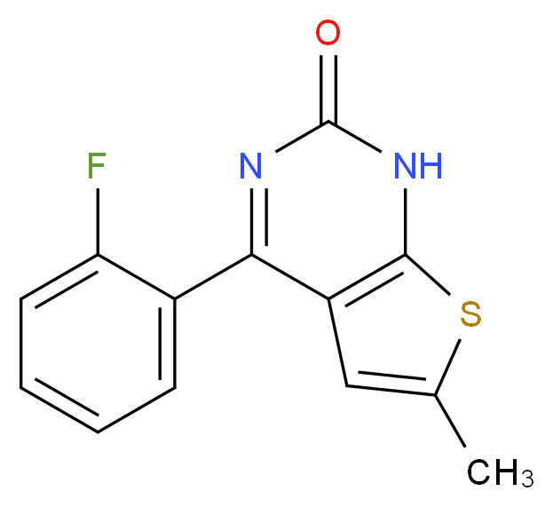 4-(2-Fluorophenyl)-6-methylthieno[2,3-d]pyrimidin-2(1H)-one_分子结构_CAS_50263-91-7)