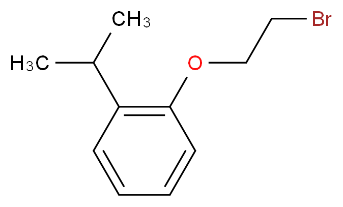 1-(2-Bromo-ethoxy)-2-isopropyl-benzene_分子结构_CAS_)