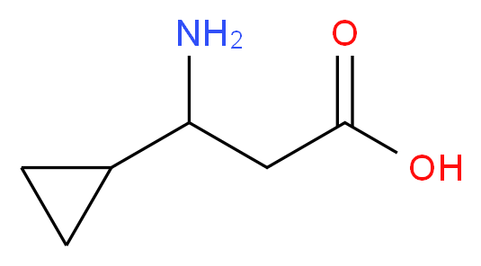 3-amino-3-cyclopropylpropanoic acid_分子结构_CAS_331633-72-8)