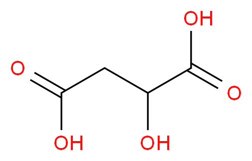 D-(+)-苹果酸_分子结构_CAS_636-61-3)