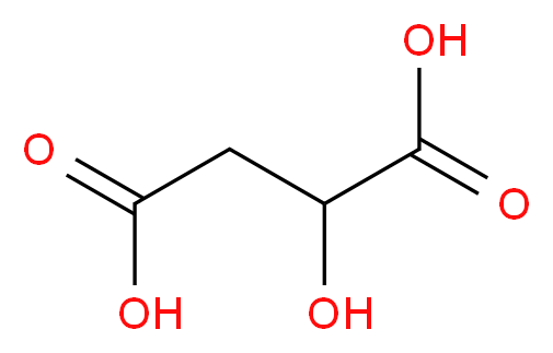 DL-MALIC ACID_分子结构_CAS_6915-15-7)