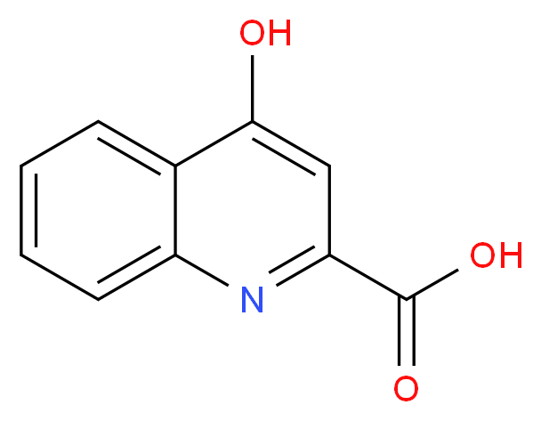 4-hydroxyquinoline-2-carboxylic acid_分子结构_CAS_13593-94-7