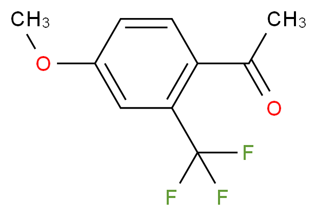 1-[4-methoxy-2-(trifluoromethyl)phenyl]ethan-1-one_分子结构_CAS_220141-75-3