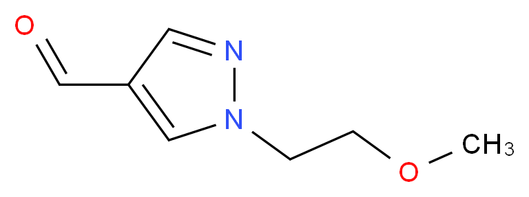 1-(2-methoxyethyl)-1H-pyrazole-4-carbaldehyde_分子结构_CAS_304693-70-7