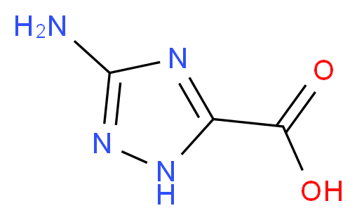 3-amino-1H-1,2,4-triazole-5-carboxylic acid_分子结构_CAS_3641-13-2