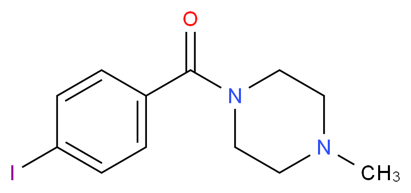 1-[(4-iodophenyl)carbonyl]-4-methylpiperazine_分子结构_CAS_)