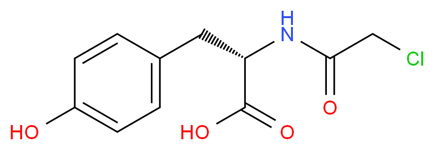 CHLOROACETYL-L-TYROSINE_分子结构_CAS_1145-56-8)