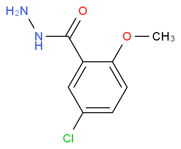 5-chloro-2-methoxybenzohydrazide_分子结构_CAS_33977-11-6