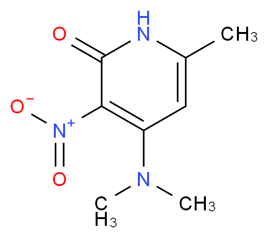 4-(DIMETHYLAMINO)-6-METHYL-3-NITROPYRIDIN-2(1H)-ONE_分子结构_CAS_1196151-30-0)