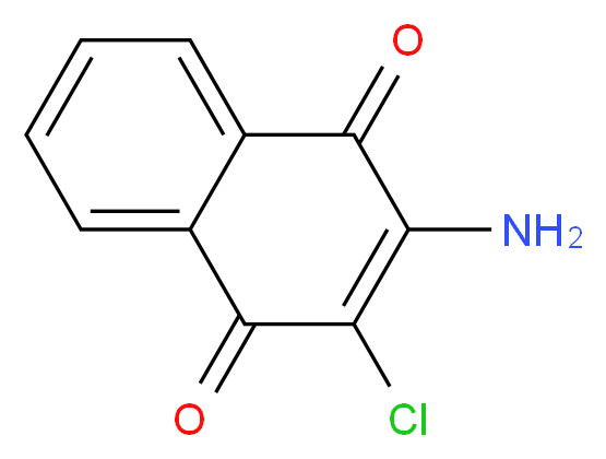 2-amino-3-chloro-1,4-dihydronaphthalene-1,4-dione_分子结构_CAS_2797-51-5