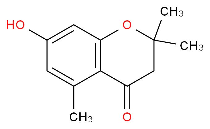 7-hydroxy-2,2,5-trimethyl-3,4-dihydro-2H-1-benzopyran-4-one_分子结构_CAS_20052-60-2