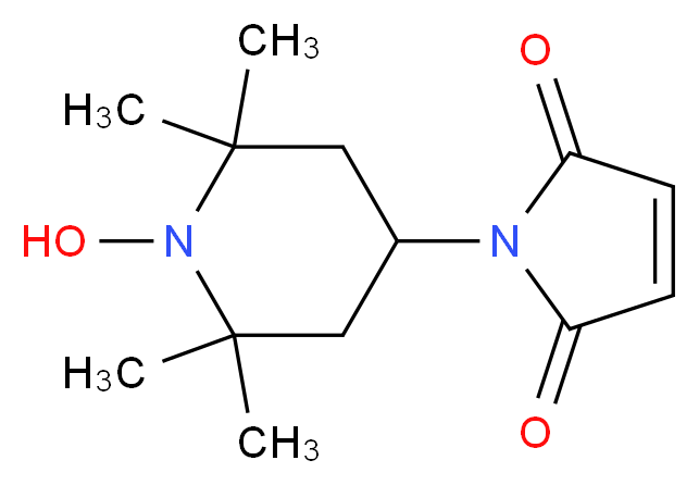 1-(1-hydroxy-2,2,6,6-tetramethylpiperidin-4-yl)-2,5-dihydro-1H-pyrrole-2,5-dione_分子结构_CAS_15178-63-9