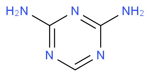 1,3,5-triazine-2,4-diamine_分子结构_CAS_504-08-5