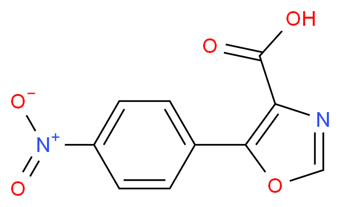 5-(4-nitrophenyl)-1,3-oxazole-4-carboxylic acid_分子结构_CAS_)
