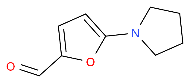 5-(1-吡咯烷基)-2-糖醛_分子结构_CAS_84966-28-9)