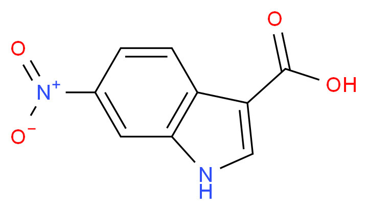 6-nitro-1H-indole-3-carboxylic acid_分子结构_CAS_10242-03-2