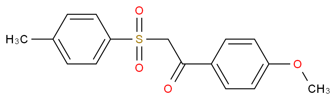 1-(4-methoxyphenyl)-2-(4-methylbenzenesulfonyl)ethan-1-one_分子结构_CAS_86516-51-0