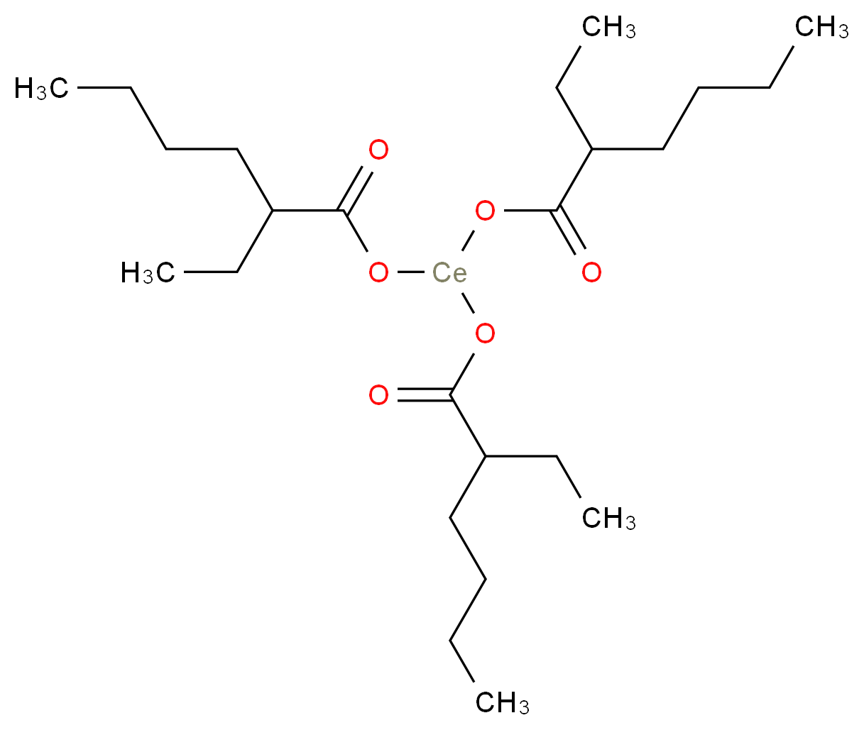 bis[(2-ethylhexanoyl)oxy]cerio 2-ethylhexanoate_分子结构_CAS_56797-01-4