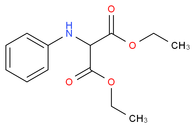 1,3-diethyl 2-(phenylamino)propanedioate_分子结构_CAS_6414-58-0