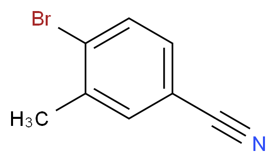 4-Bromo-3-methylbenzonitrile_分子结构_CAS_41963-20-6)