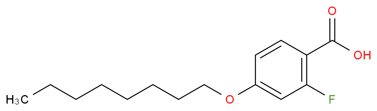 2-Fluoro-4-octyloxybenzoic acid 97%_分子结构_CAS_)