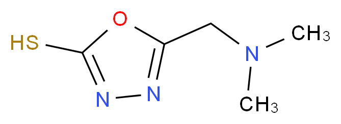 5-[(dimethylamino)methyl]-1,3,4-oxadiazole-2-thiol_分子结构_CAS_33083-43-1)